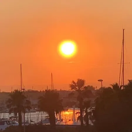 Vue Port Et Cap D'agde île Des Pêcheurs